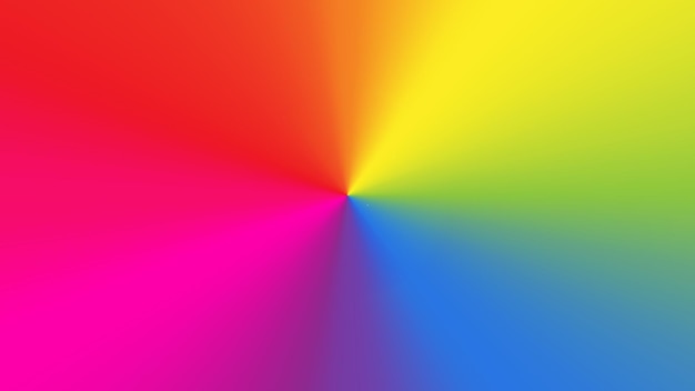Arrière-plan vectoriel à gradient radial vibrant avec spectre de couleurs pour les projets de conception moderne