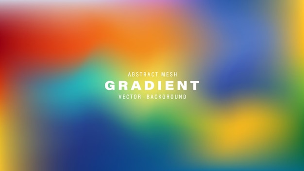 Arrière-plan vectoriel de gradient de treillis abstrait coloré lisse flou vif dynamique teintes d'arc-en-ciel De