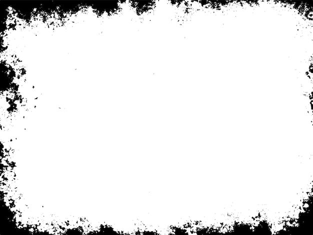 Arrière-plan vectoriel grunge noir et blanc vintage Un motif abstrait avec un spectacle vintage