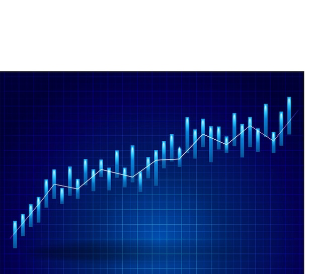 Vecteur arrière-plan vectoriel de marche sur le forex