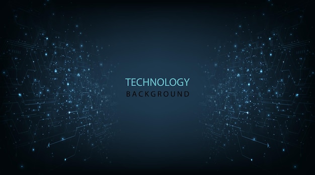 L'arrière-plan vectoriel montre l'innovation de la conception technologique