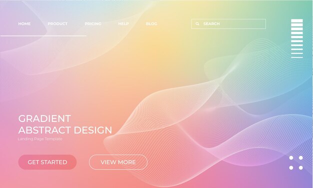 Arrière-plan vectoriel pastel doux créatif avec gradient arc-en-ciel
