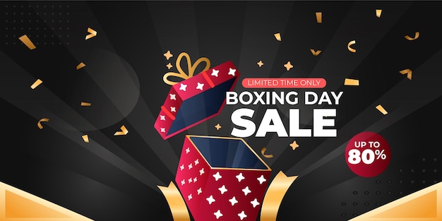 Arrière-plan vectoriel réaliste de la vente du jour de la boxe