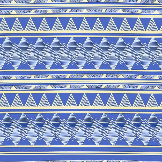 Arrière-plan vectoriel sans couture avec motif abstrait tribal