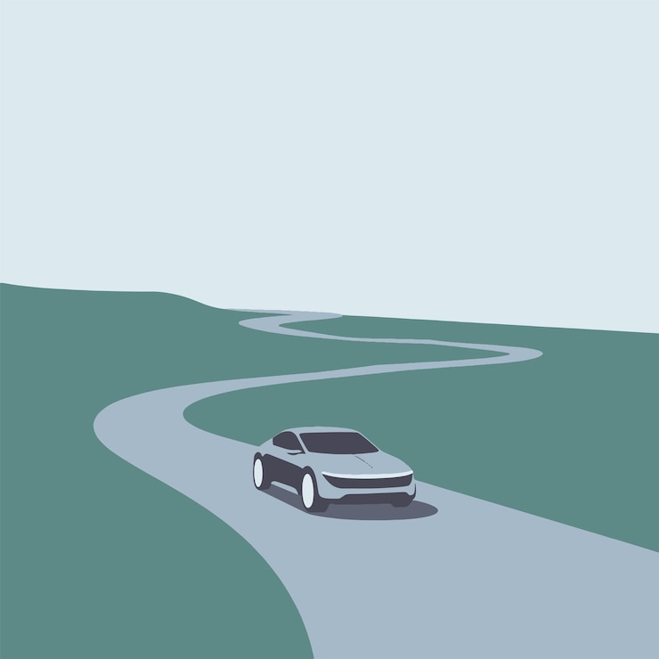Vecteur arrière-plan de la voiture