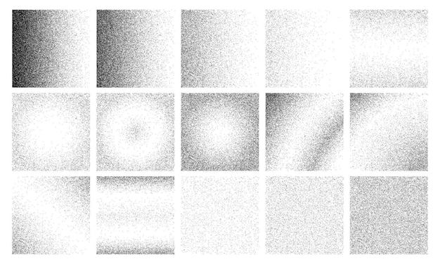 Arrière-plans de gradient de grain textures de poussière grunge