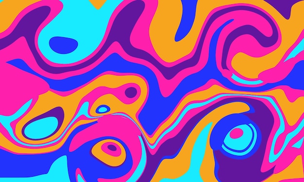 Arrière-plans psychédéliques colorés de style artistique des années 1960 et 1970