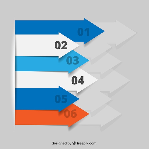 Vecteur arrows infographiques