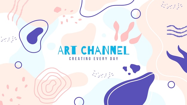 Art Abstrait De La Chaîne Youtube Artisanat Dessiné à La Main