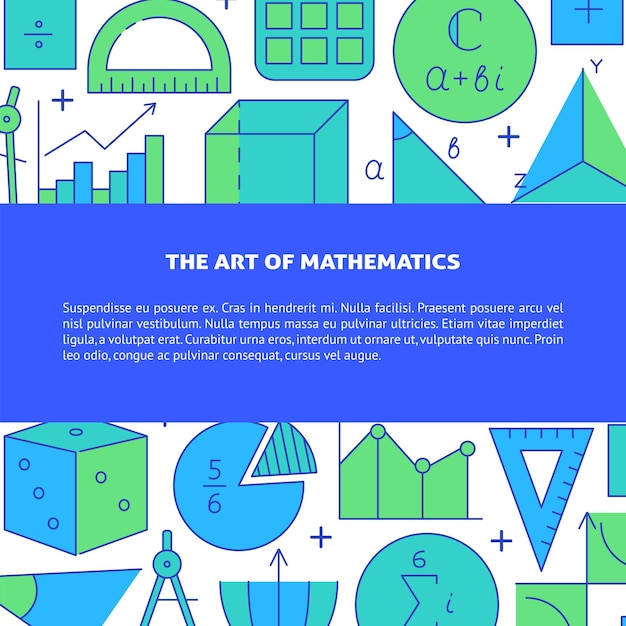 L'art De La Bannière Des Mathématiques