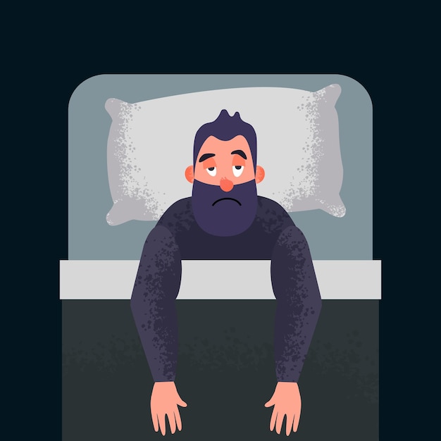 Art conceptuel de l'insomnie sans sommeil