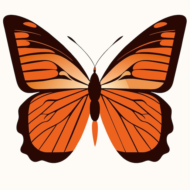 Vecteur l’art du papillon monarque libère le potentiel créatif