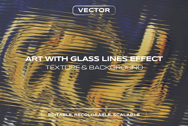 Art avec effet de lignes de verre