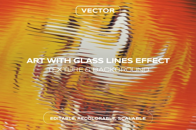 Art avec effet de lignes de verre