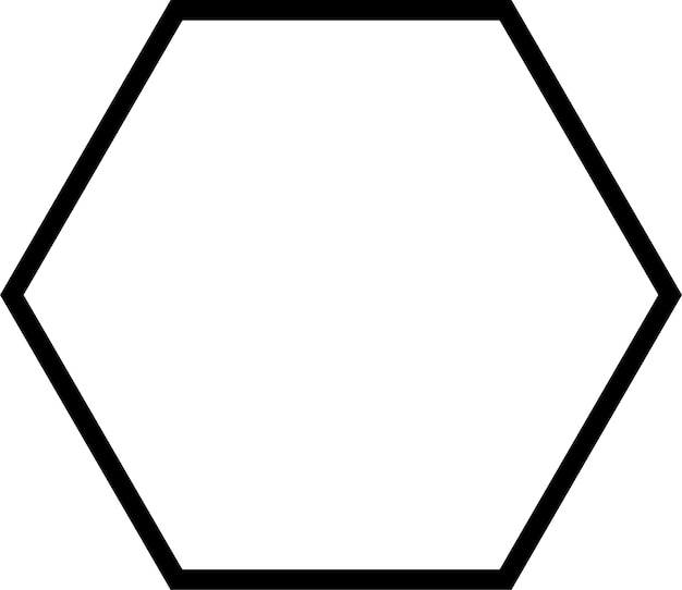 Vecteur l'art de l'hexagone bleu est une belle bordure clipart design