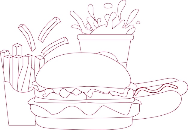 L'art de la ligne de burger
