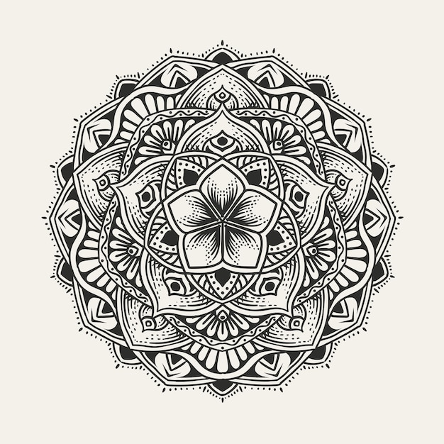 Art De Mandala De Cercle Ornemental élégant