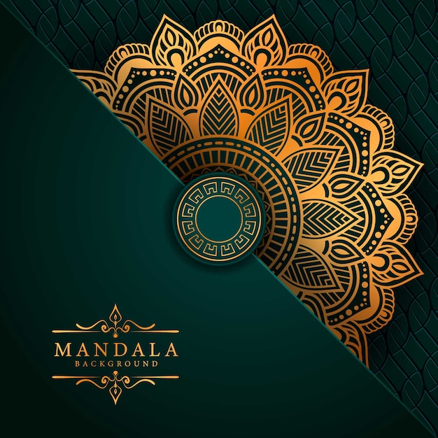 Art De Mandala De Luxe Avec Fond De Style Oriental Islamique Arabe