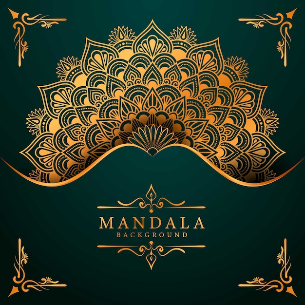 Art De Mandala De Luxe Avec Style Islamique Arabe De Fond