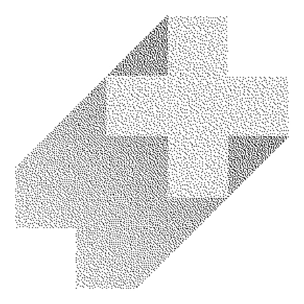 Art Vectoriel Bitmap à Demi-tonne Forme