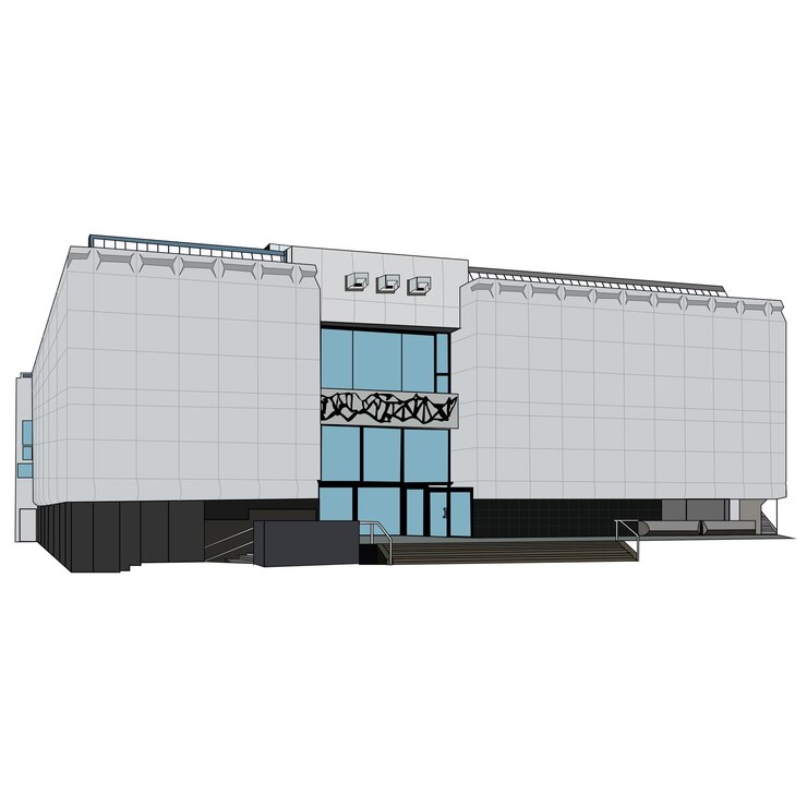 Vecteur art vectoriel du bâtiment kunsthalle