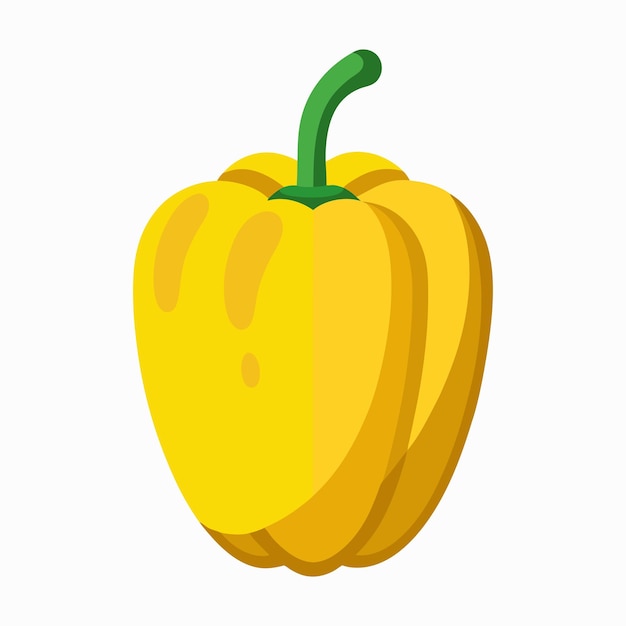 Art vectoriel du capsicum jaune