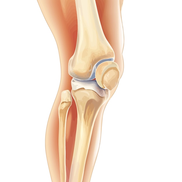 Vecteur arthritis_of_the_human_knee_joint_vector