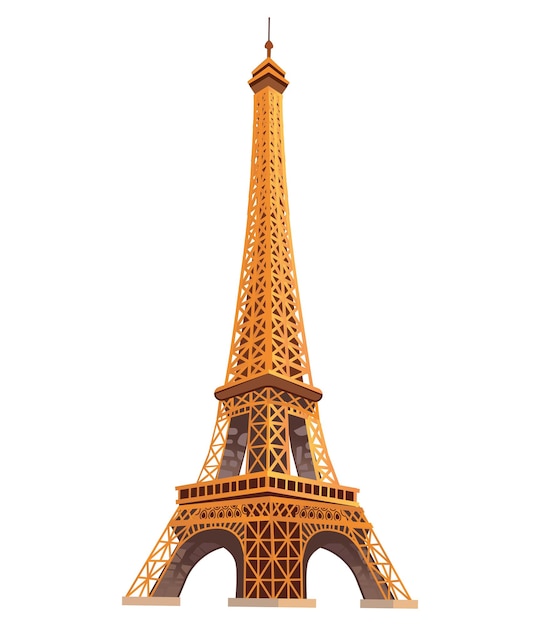 Artichelen élément Isolé De L'ensemble Coloré Cette Délicieuse Illustration Montre La Tour Eiffel
