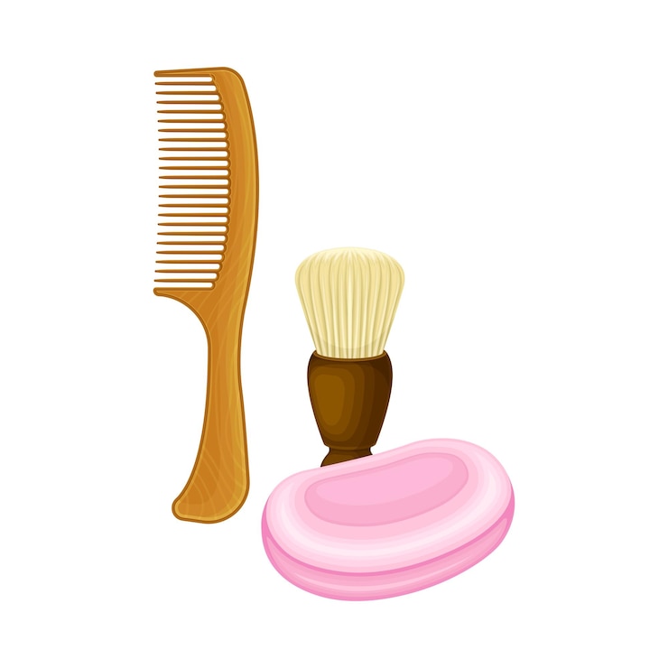 Vecteur articles d'hygiène personnelle comme illustration vectorielle d'objets réutilisés au quotidien