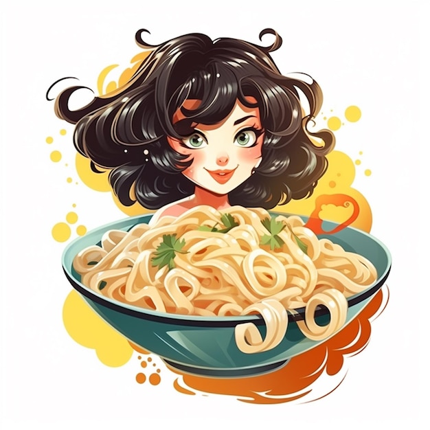 asiatique chinois nourriture repas nouilles ramen cuisine vecteur menu pâtes conception illustration resta