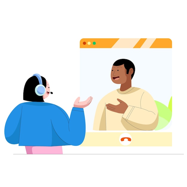assistance en ligne aux clients du service d'assistance