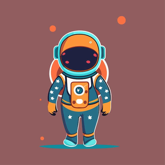 Astronaute Mignon De Vecteur Volant Avec Illustration D'icône De Vecteur De Dessin Animé De Fusée