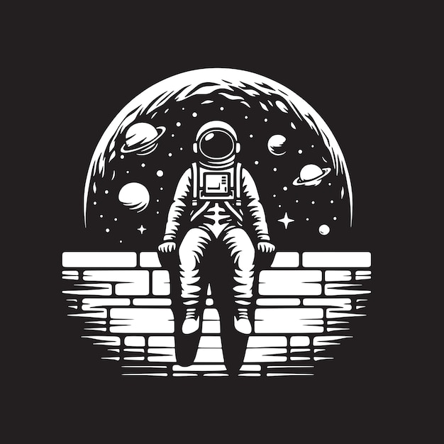 Vecteur astronaute svg (en anglais)