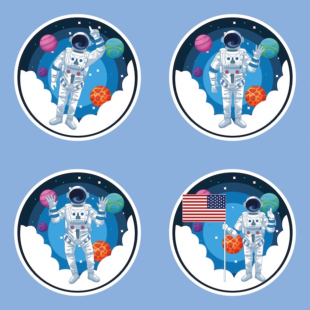 Astronautes Et Galaxies