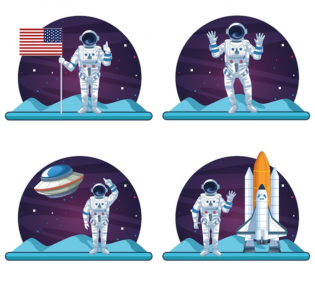 Astronautes Et Galaxies