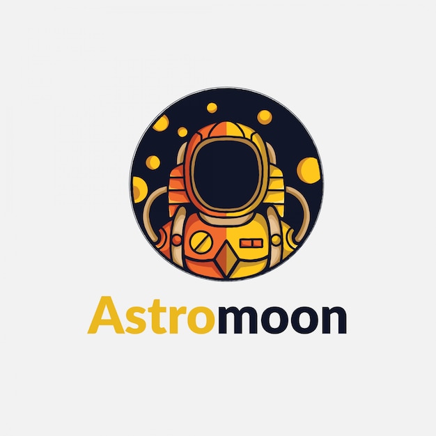 Astrounot Flat Logo Minimalis