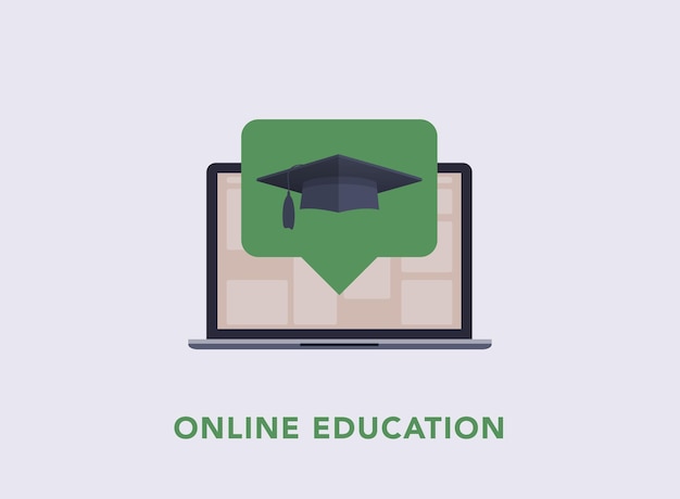 Vecteur ateliers de formation en ligne icônes de style plat webinaire éducation en ligne