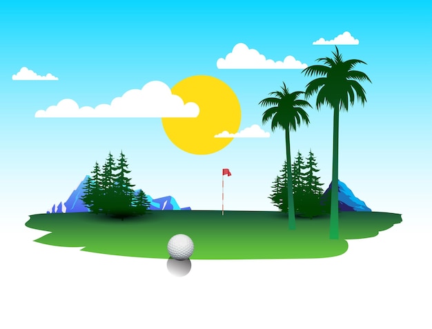 L'atmosphère Du Terrain De Golf