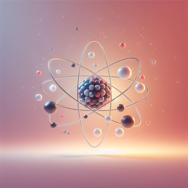 Vecteur un atome réaliste dans un contexte pacifique