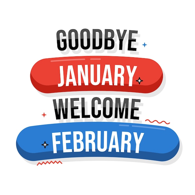 Au revoir janvier bienvenue février