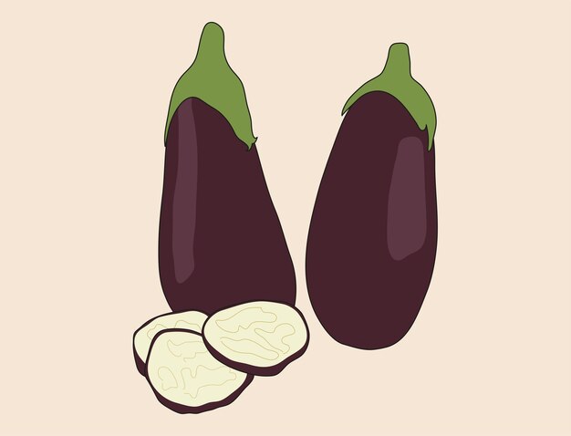 Aubergine et aubergine