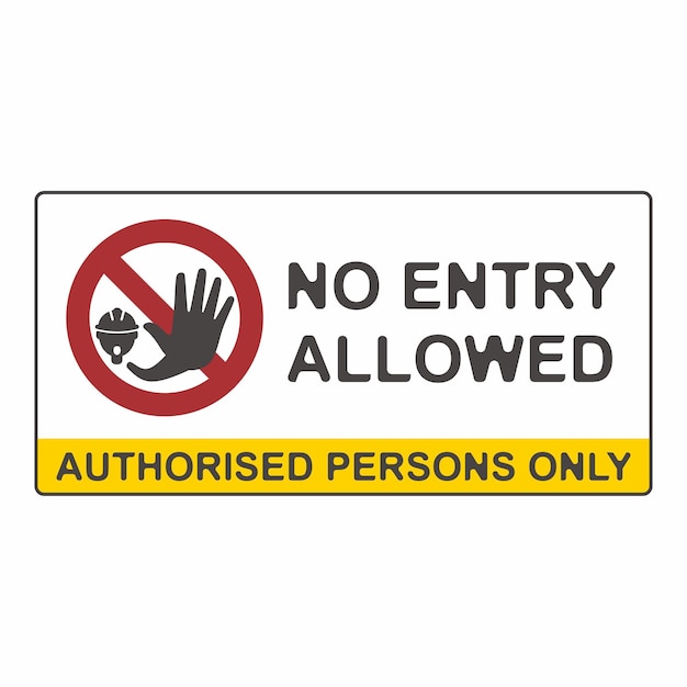 Aucune entrée autorisée pour le logo plat