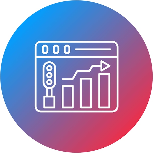 Augmenter l'image vectorielle de l'icône de trafic Peut être utilisée pour l'hébergement Web
