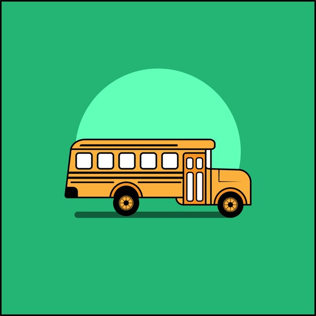 Vecteur des autobus scolaires