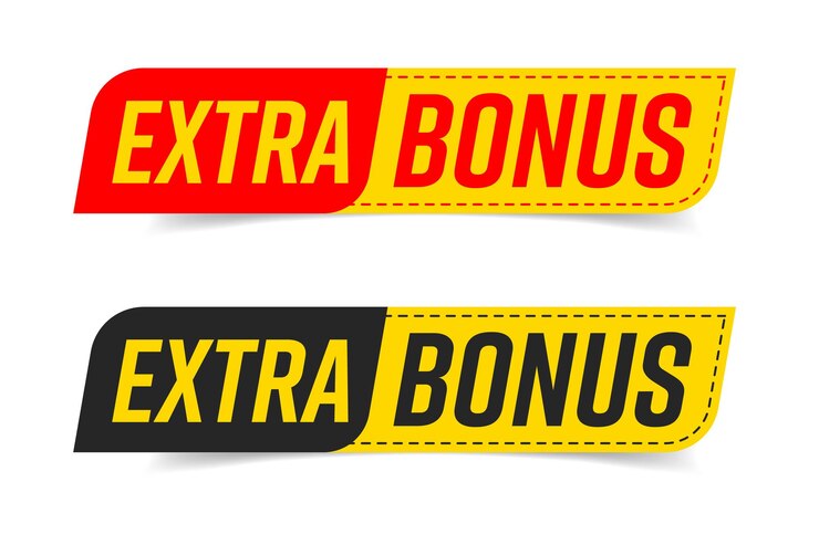 Vecteur autocollant bonus supplémentaire