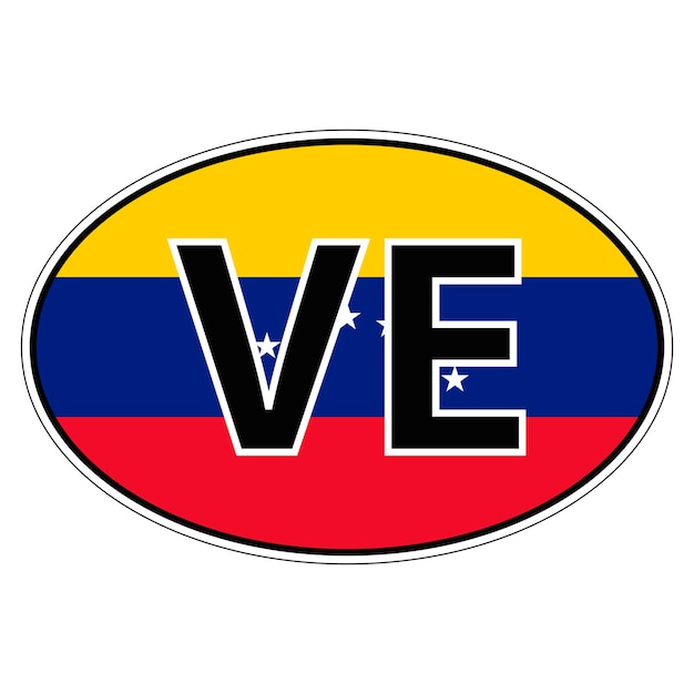 Autocollant Sur Le Drapeau De Voiture République Bolivarienne Venezuela