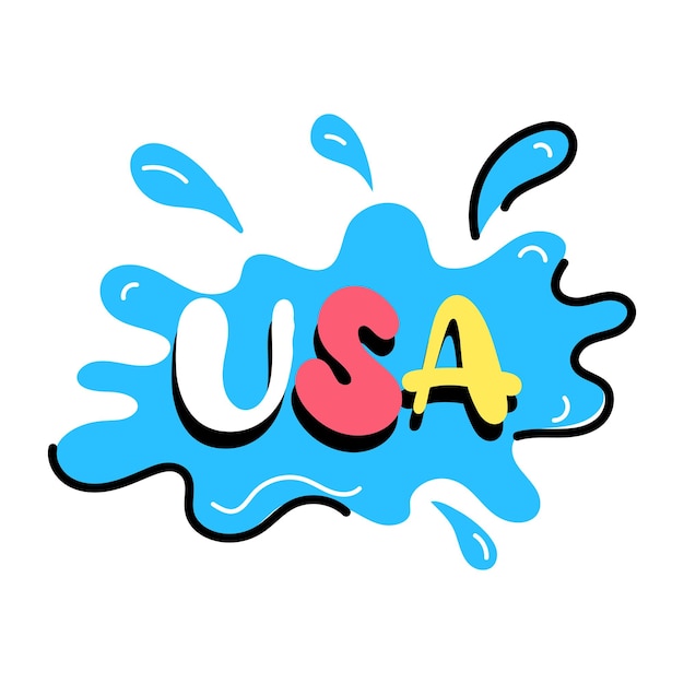 Autocollant d'indépendance des États-Unis avec évolutivité