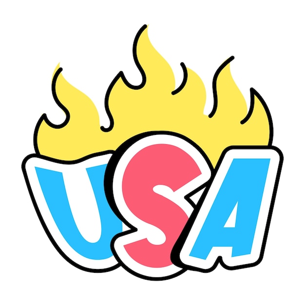 Autocollant d'indépendance des États-Unis avec évolutivité