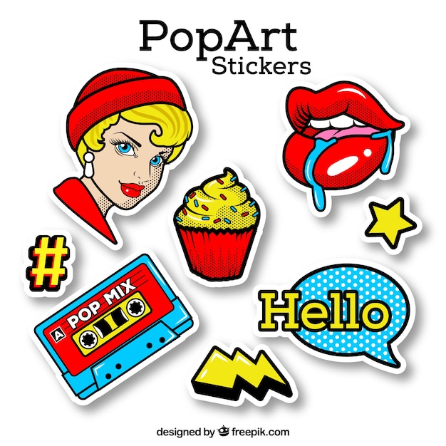 Autocollant Pop Art Avec Style Classique