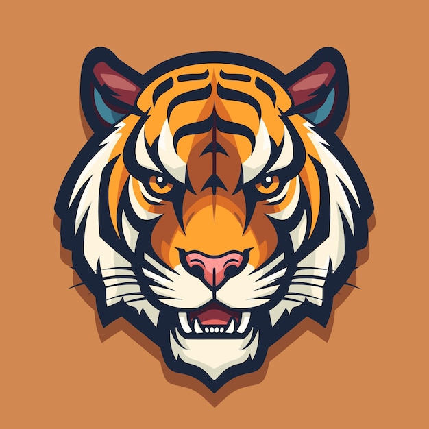 Autocollant Vectoriel Logo Tigre